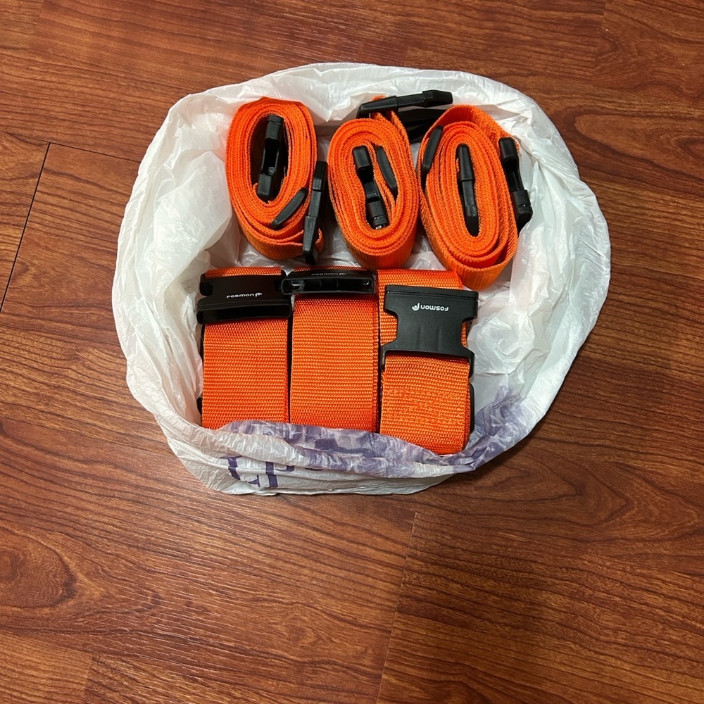 Luggage Straps Bundle of 6pcs Orange - Picture 8 of 8